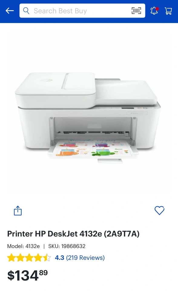 HP DeskJet 4132e - photo 2