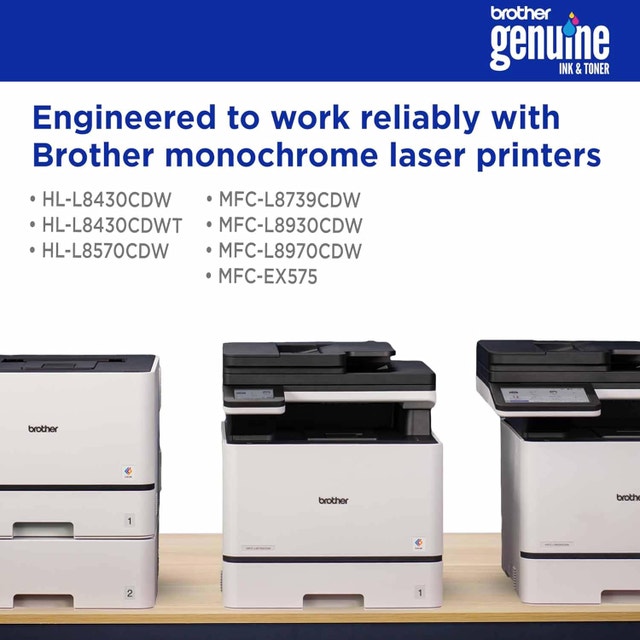 Brother Genuine TN635BK Standard Yield Black Toner Cartridge - photo 3