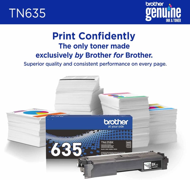 Brother Genuine TN635BK Standard Yield Black Toner Cartridge - photo 4