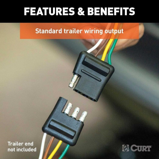 CURT 56453 Vehicle-Side Custom 4-Pin Trailer Wiring Harness - photo 5