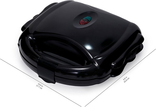 Waffle Maker 3-in-1 Black: Waffle Iron, Sandwich Maker and Grill - photo 2