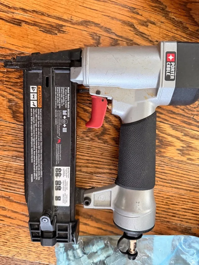 Porter Cable Air Compressor with nailer, stapler, and 2 hoses - photo 4