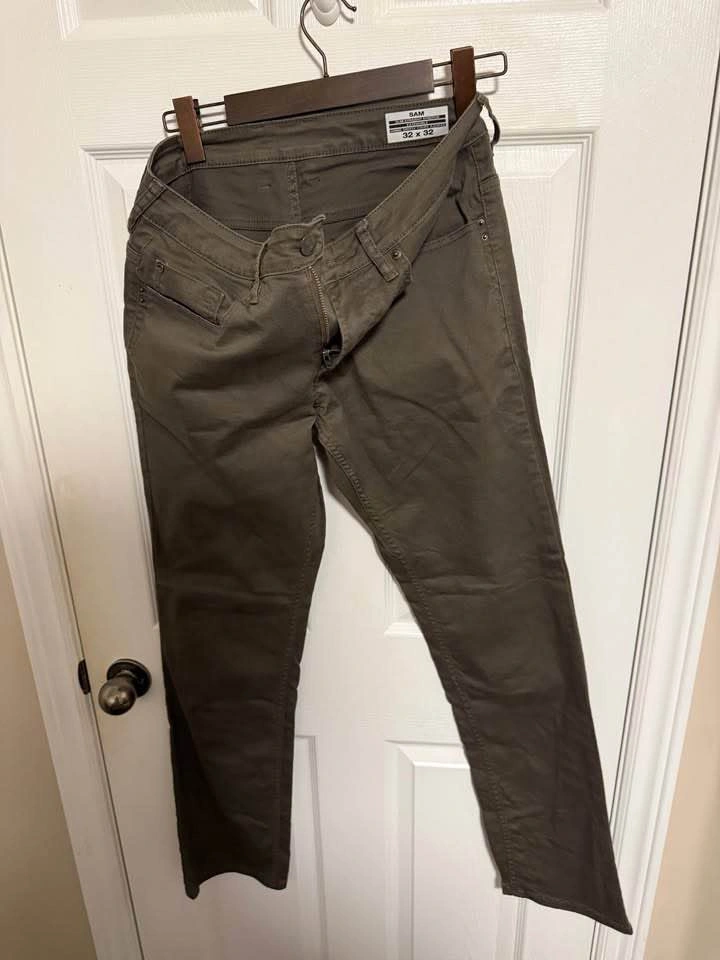 2x Buffalo David Bitton Sam Slim Straight Stretch Pants (32x32) - photo 3
