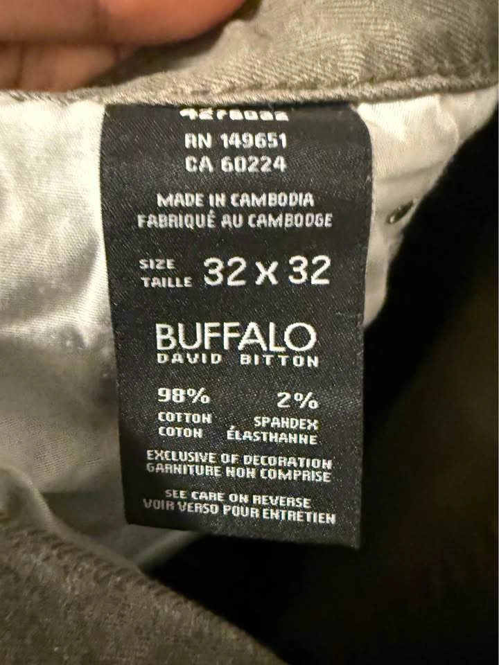 2x Buffalo David Bitton Sam Slim Straight Stretch Pants (32x32) - photo 4