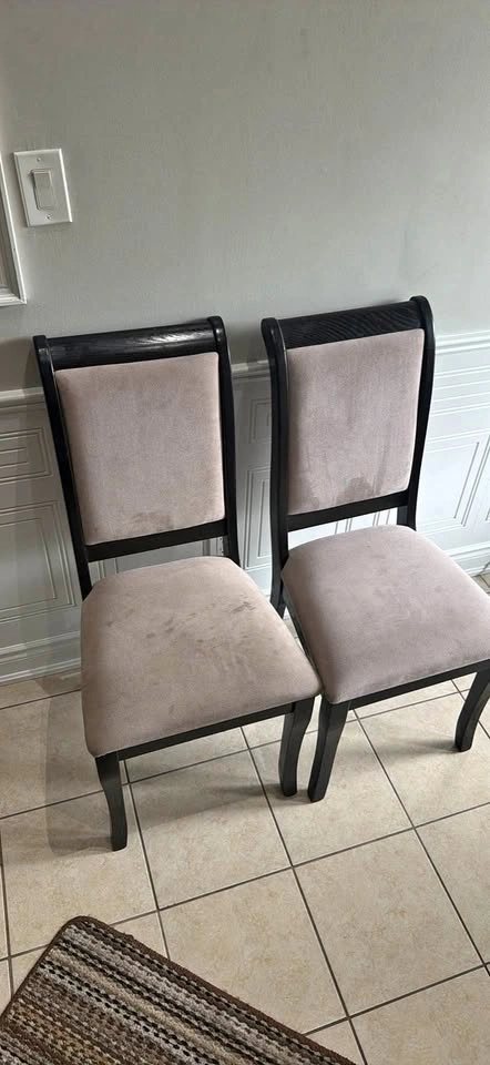 Set of 6 Upholstered Dining Chairs