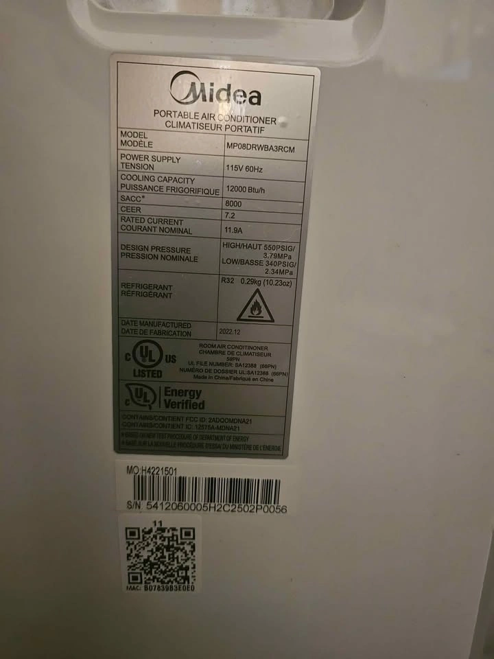 Midea Portable Air Conditioner - photo 2