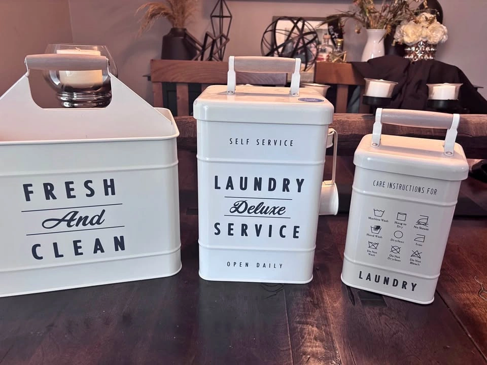 🧺 Farmhouse Laundry Room Decor Set – 3 Pieces – $50