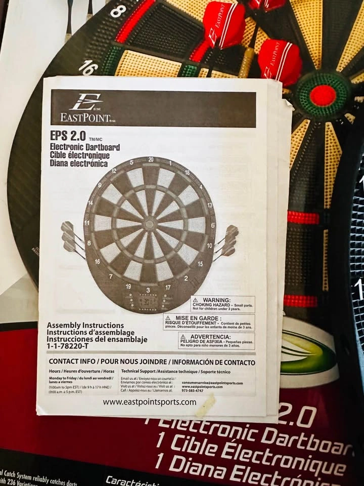 EastPoint EPS 2.0 electronic soft-tip dartboard - photo 3