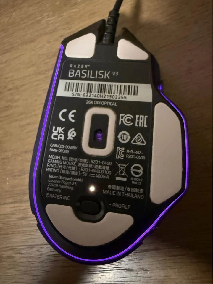 [USED] Razer Basilisk V3 Wired Gaming Mouse (26K DPI RGB) - photo 3
