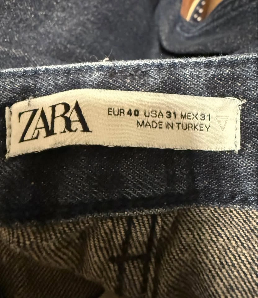 [USED] Zara High-Waisted Wide Leg Jeans – Size 31 - photo 2