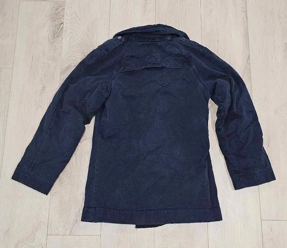Soho Collection Black Double Breasted Utility Coat Jacket Medium - photo 5