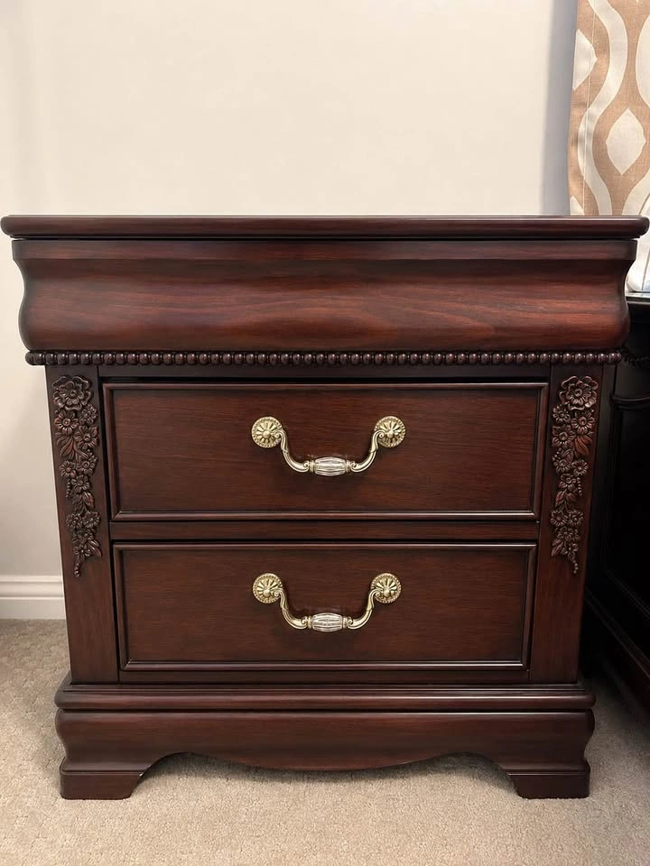 bed set with box spring and nightstand - photo 4