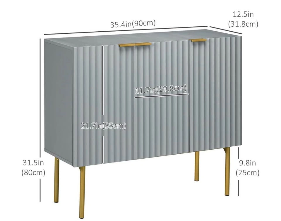 Accent Cabinet, Sideboard Buffet Cabinet, Modern Storage Cabinet - photo 3
