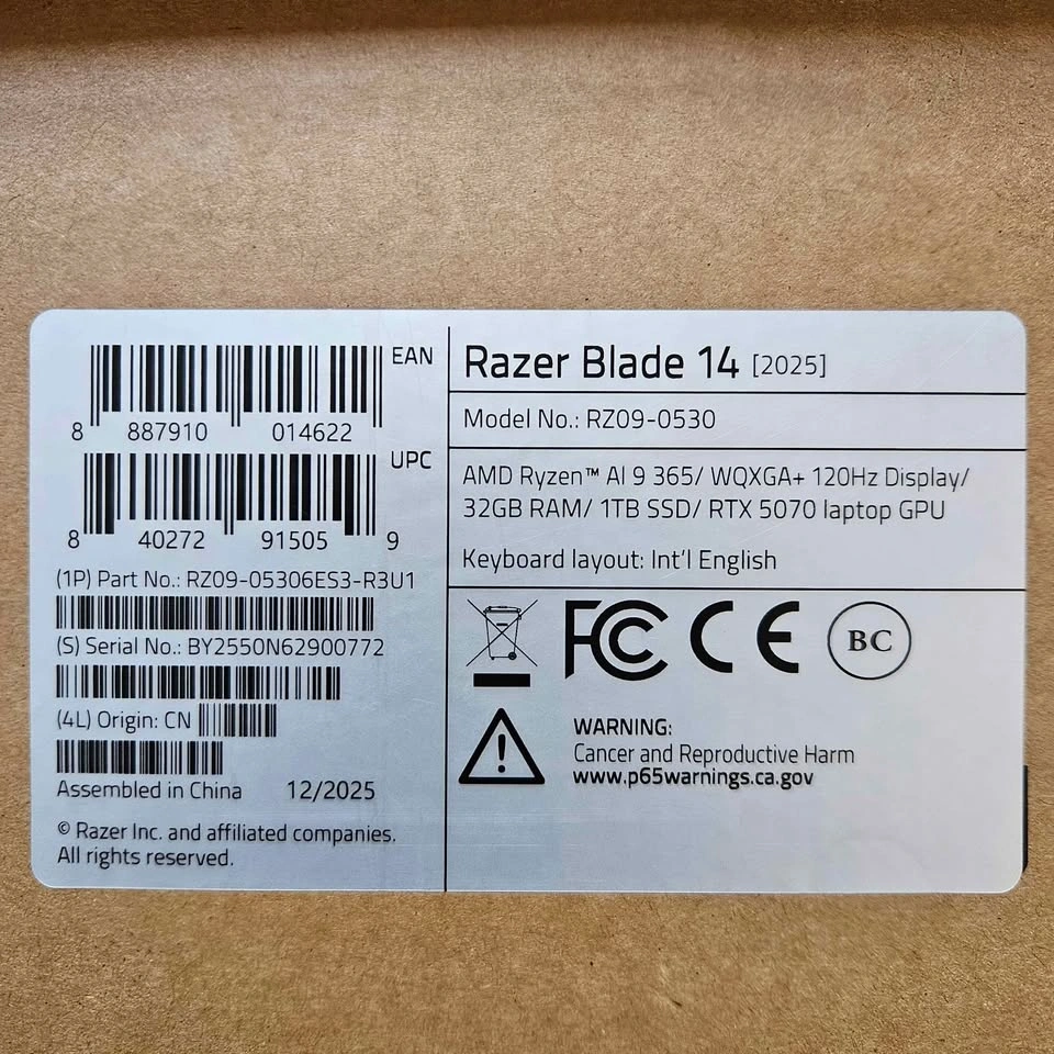 NEW Gaming Laptop, 3K OLED, RTX 5070, Ryzen AI 9 365, 32GB RAM - photo 3