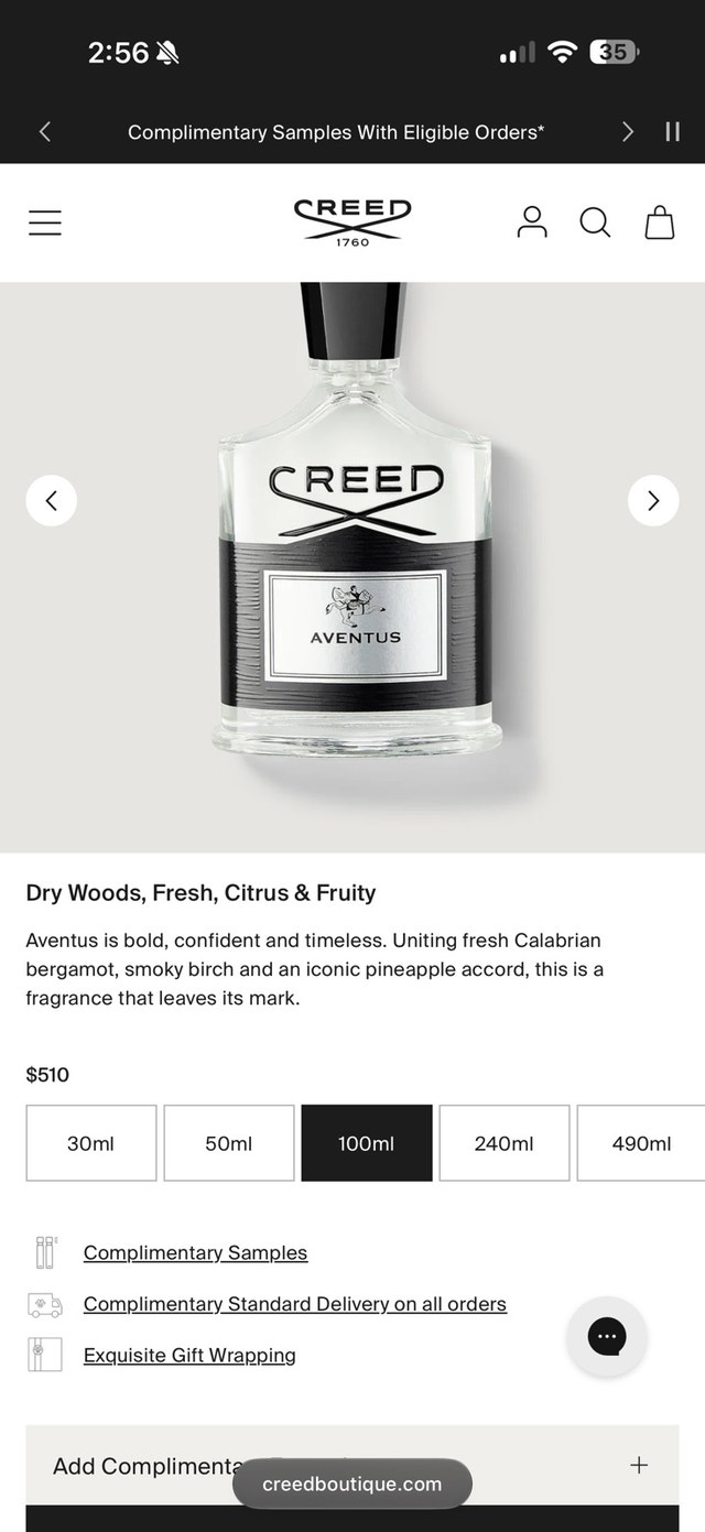Creed Aventus Eau de Parfum 100mL – Authentic – With Box - photo 5