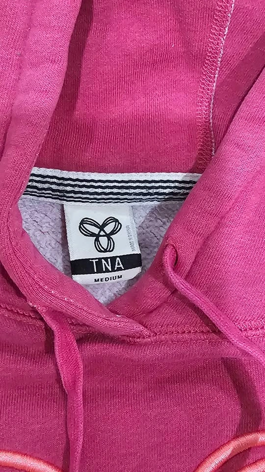 TNA Aritzia Hooded Pullover - Pink - Medium - photo 3