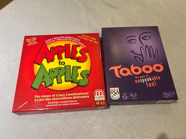 Taboo & Apple to Apples Board Games