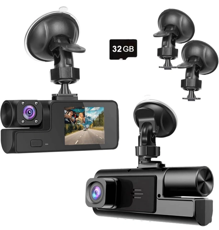 Front & Interior Dash Cam 1080P/720P – 170° Wide Angle + SD - photo 2