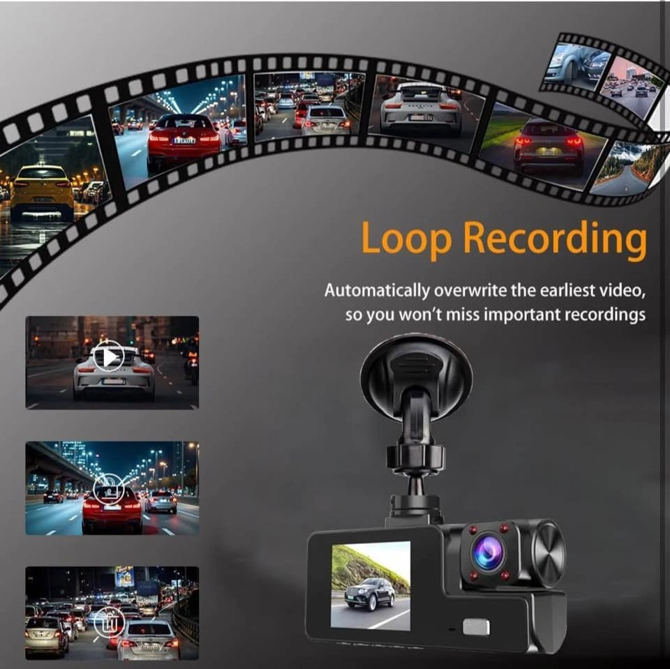 Front & Interior Dash Cam 1080P/720P – 170° Wide Angle + SD - photo 4