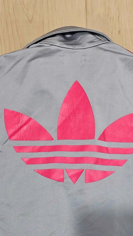 Adidas Originals Track Jacket Grey/Pink | Medium | - photo 4