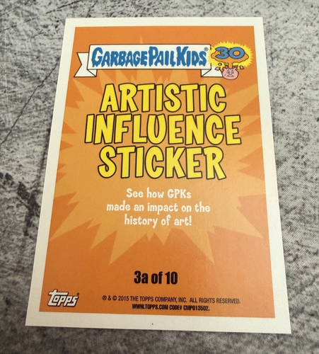 Freaky Frida Kahlo GPK #7b Garbage Pail Kids 30th Anniversary - photo 2