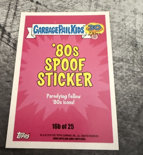 Rock MANUEL [Green] #16b 2015 Garbage Pail Kids 30th Anniversary - photo 2