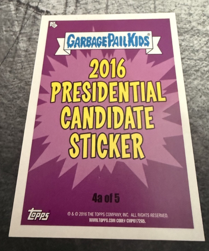 Topps 2016 Garbage Pail Kids Joyless Jeb #4a GPK - photo 2