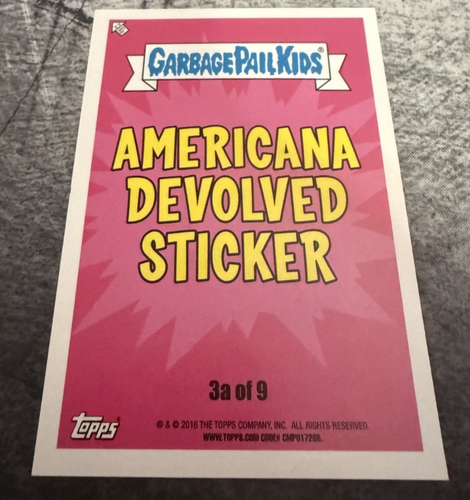 Tattoo LOU #3a Garbage Pail Kids American As Apple Pie - photo 2