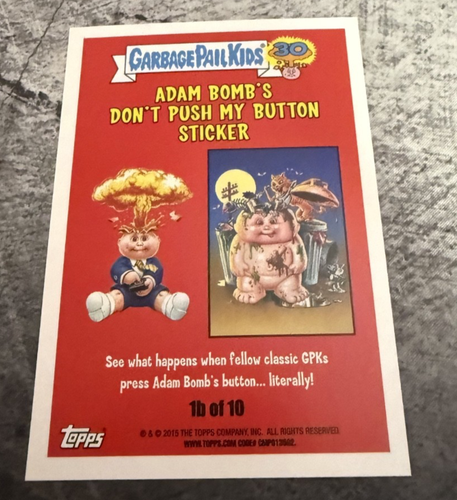 Stinky Stan #1b Garbage Pail Kids GPK - photo 2