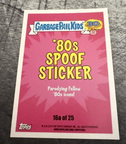 2015 Topps Garbage Pail Kids 30th Anniversary #16a MEGA MANNY - photo 2