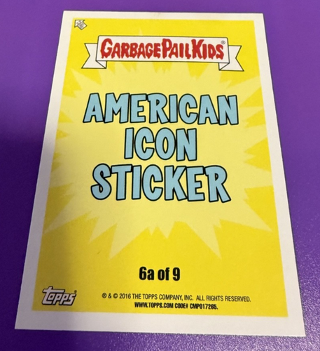 Ended Evel #6a Garbage Pail Kids GPK 2016 American As Apple Pie - photo 2