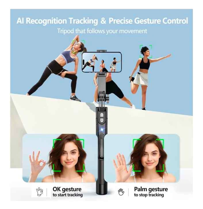 New 360° Auto Face Tracking Tripod with Phone Mount - photo 3