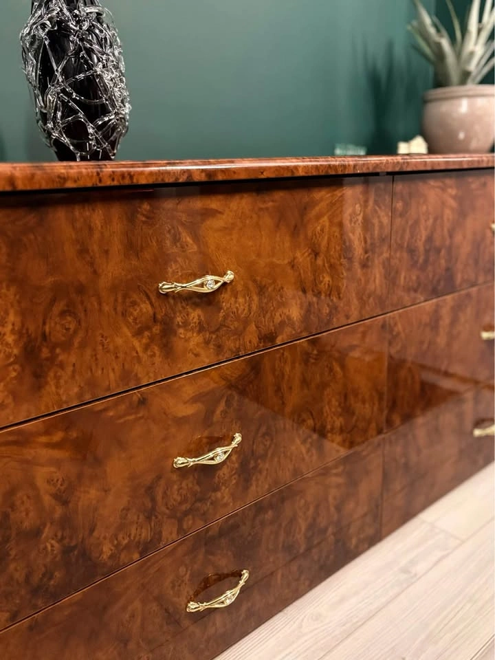 ITALIAN POST MODERN BURL DRESSER! - photo 4