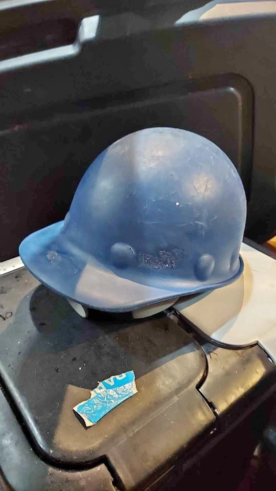 Fiber metal hard hat
