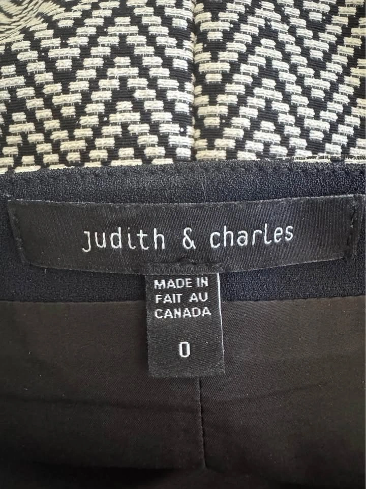 Judith & Charles - Black and White Skirt - Size 0 - photo 2