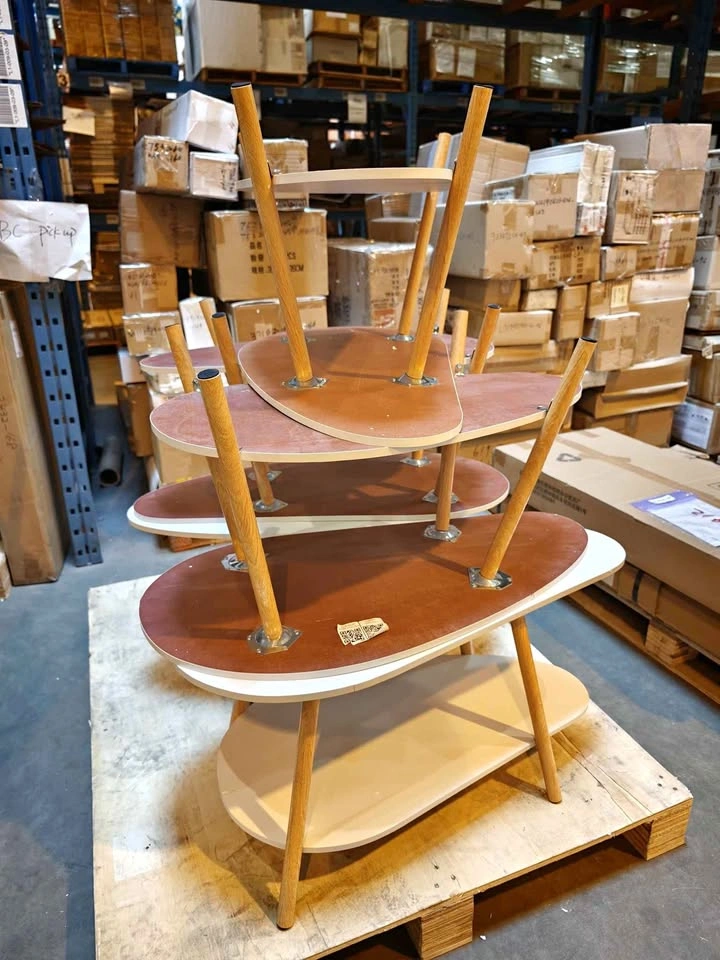 Coffee table and chair