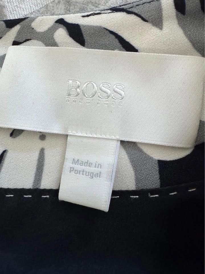 Hugo Boss Navy Blue & White Floral Dress - Size 0 - photo 2
