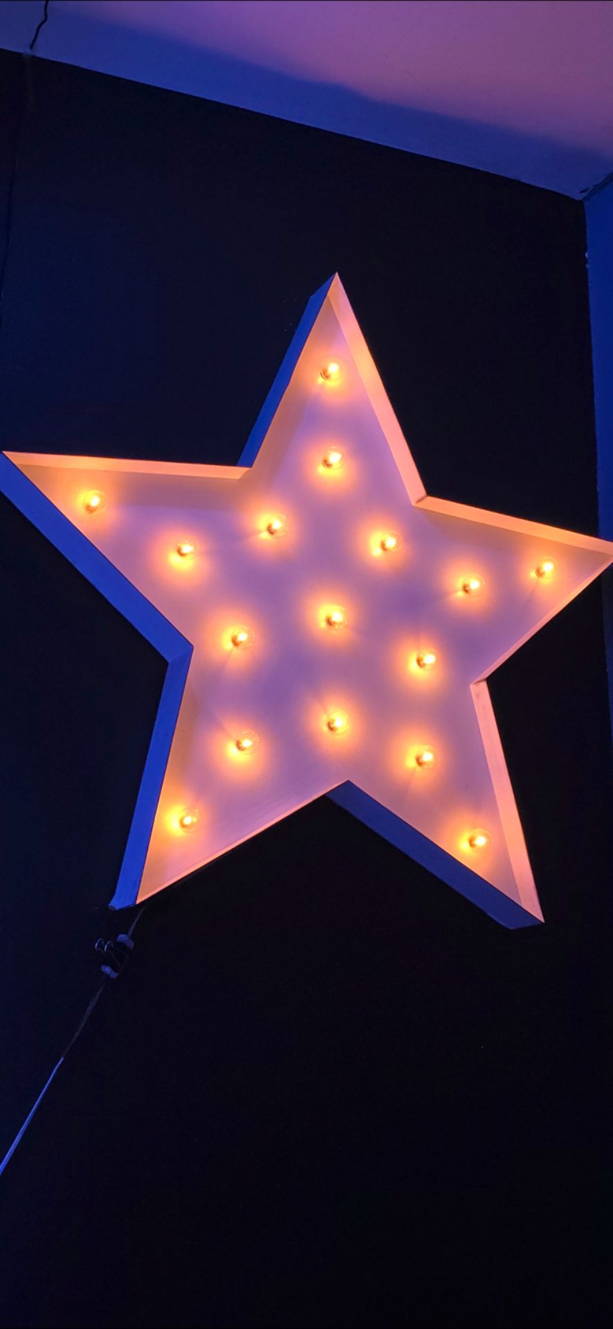 Oversized Vintage Star Light