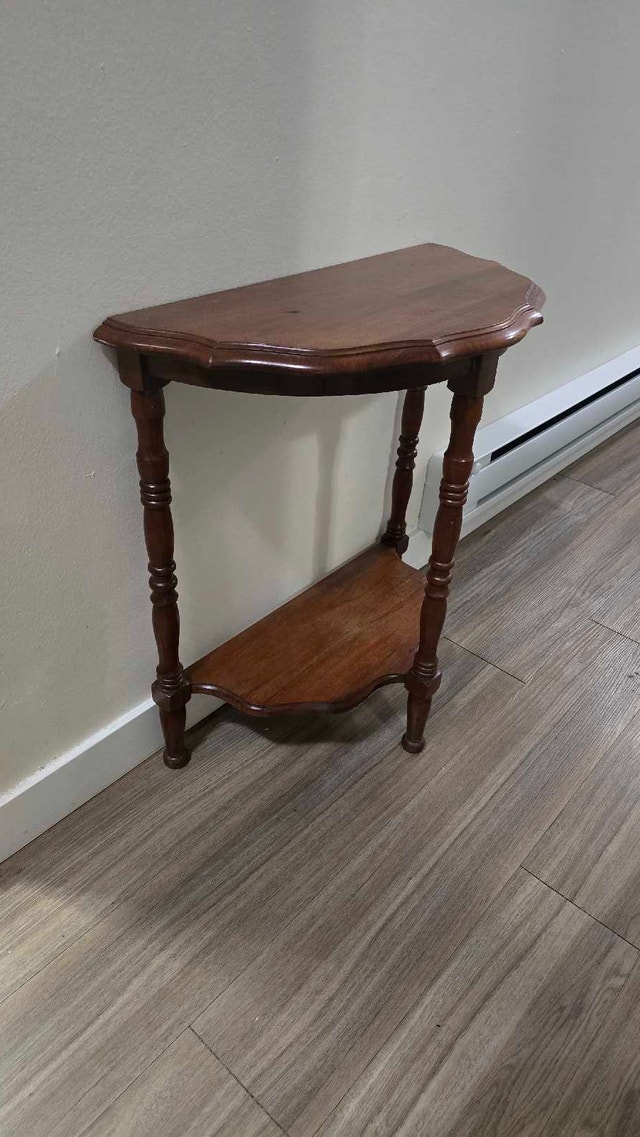 Small wooden console table – 23.5" x 22"