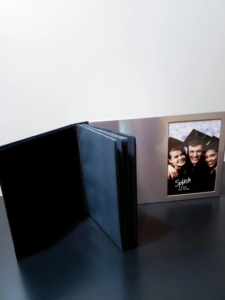 NEW! Brushed Silver Graduation Album with Stand - photo 3