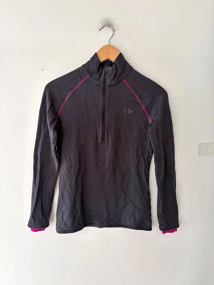 Icebreaker Sport 320 Women's Pure Merino Wool Quarter Zip Size S