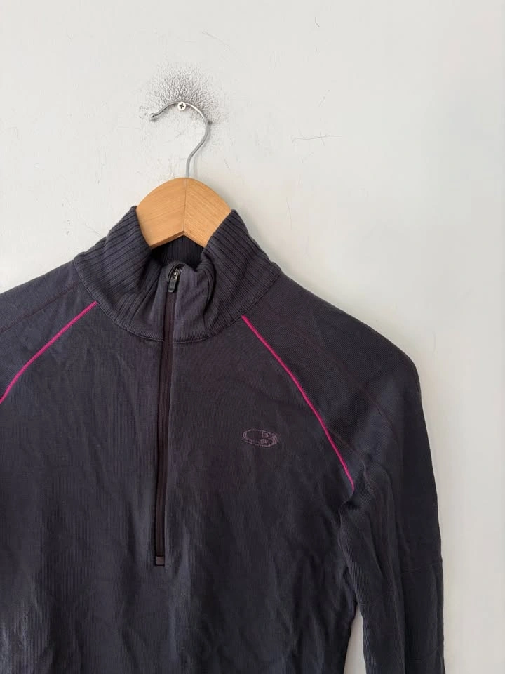 Icebreaker Sport 320 Women's Pure Merino Wool Quarter Zip Size S - photo 2