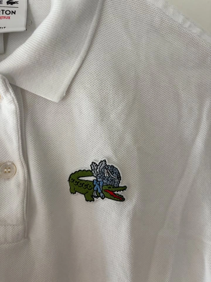 Lacoste x Netflix Bridgerton Women's Polo Shirt Size 40 - photo 3