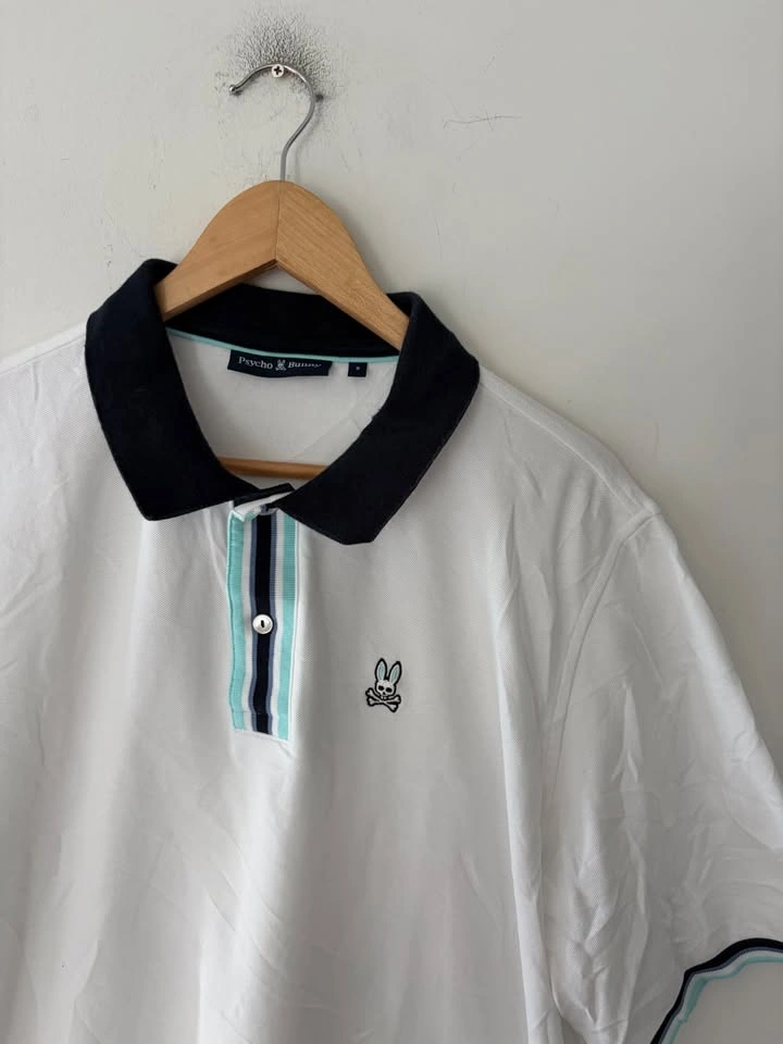 Psycho Bunny White Polo Shirt Size 9 - photo 2