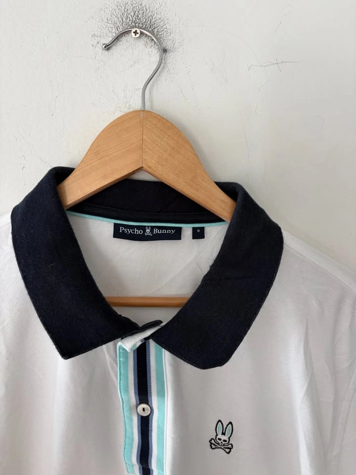 Psycho Bunny White Polo Shirt Size 9 - photo 3