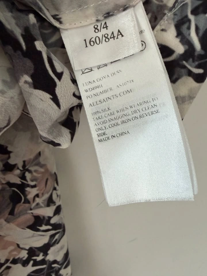 AllSaints Sleeveless Floral Blouse Size 4 - photo 4
