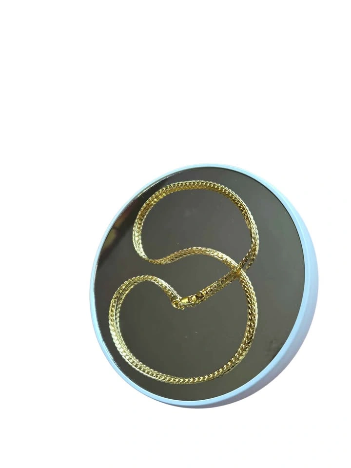 18K Gold Braided Chain Necklace • 20" Length • Lobster Clasp - photo 5