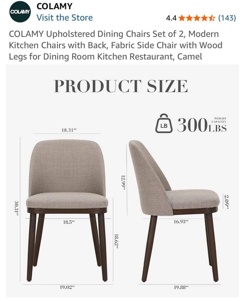Dining Chairs - Brand new (Set of 2) - photo 2