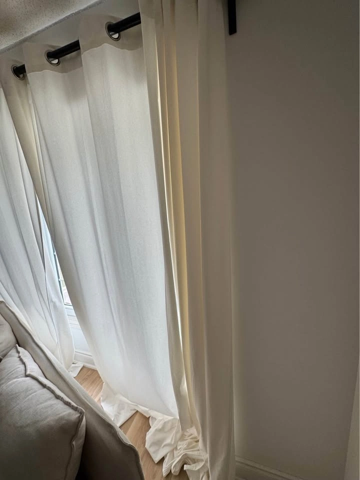 White Grommet Curtains - photo 3