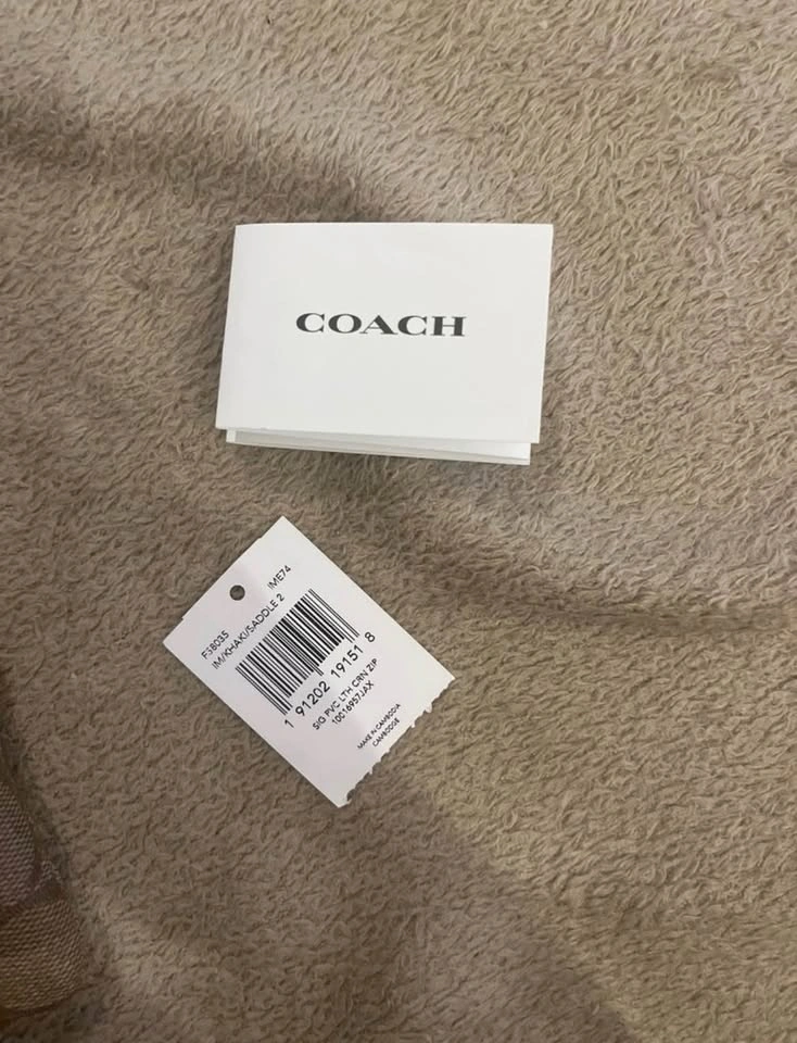 Coach Wristlet Khaki Saddle - photo 2